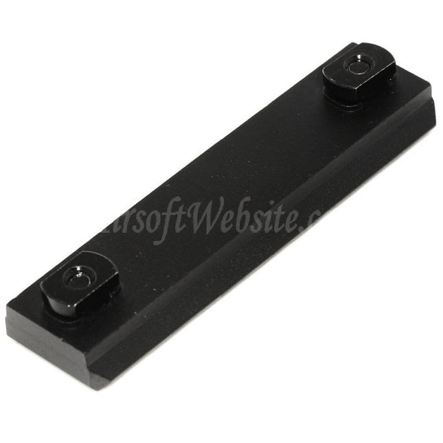 Panneau de rail CYMA 75 mm 7 emplacements 20 mm pour système de rail de garde-main M-LOK noir