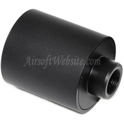 Airsoft Website 48mm/55mm Metal Muzzle Brake Flash Hider For -14mm CCW Counter-Clockwise Thread Barrel Rifles Airsoft Black