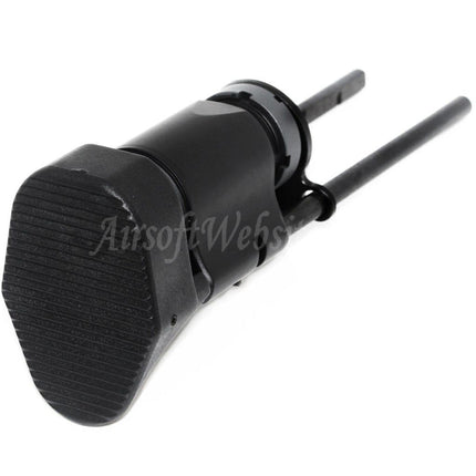 Airsoft Website 3-Position Stinger Tanker Retractable Stock For M4 M16 HK416 HK416C AEG Rifles Black