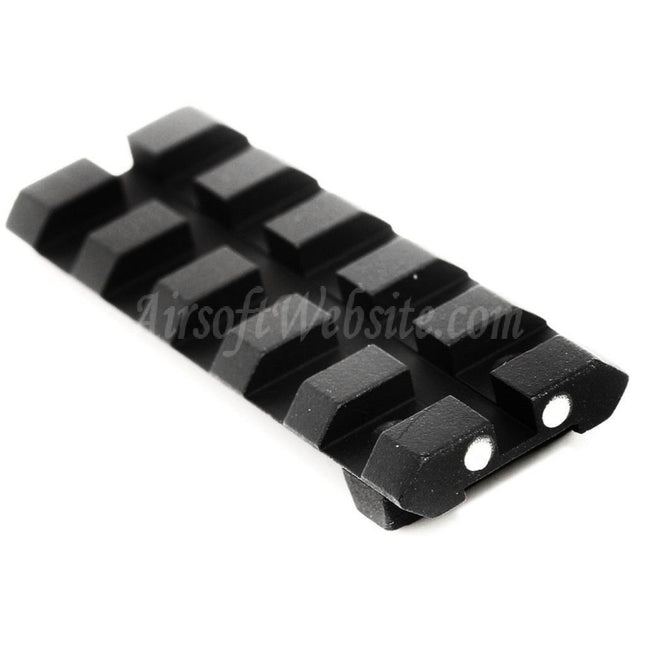 Viseur arrière APS 5 emplacements Picatinny 20 mm avec rail adaptable pour pistolets APS WE AW Tokyo Marui G17 G18C Series GBB Airsoft, noir