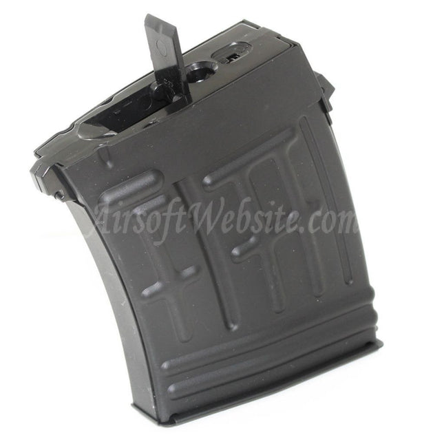 Chargeur CYMA 120 coups Hi-Cap pour fusils AEG S&amp;T RS CYMA Tokyo Marui série SVD Airsoft Noir