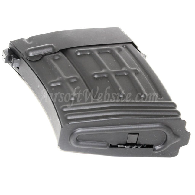 Chargeur CYMA 120 coups Hi-Cap pour fusils AEG S&amp;T RS CYMA Tokyo Marui série SVD Airsoft Noir