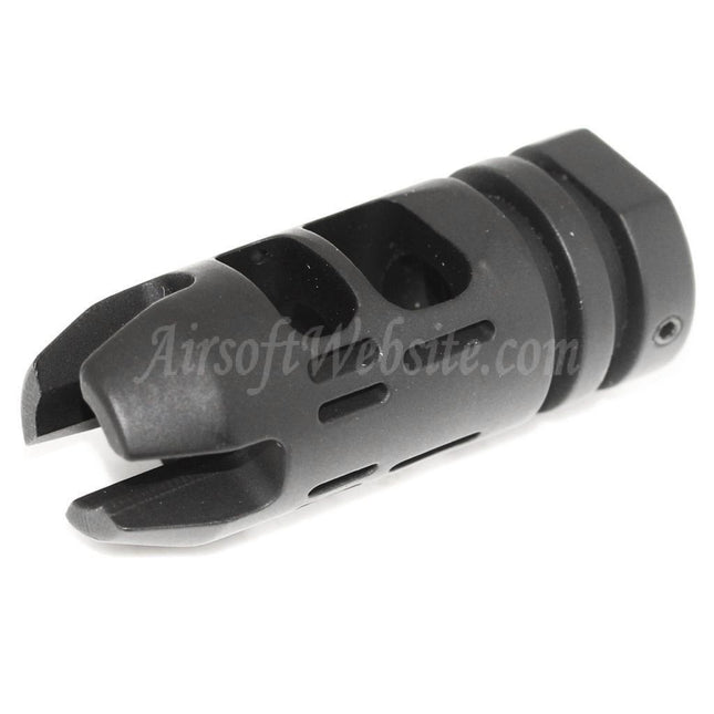 APS EMG Falkor Defense VG6 Epsilon Muzzle Brake Flash Hider For -14mm CCW Counter-Clockwise Thread Barrel Rifles Airsoft Black