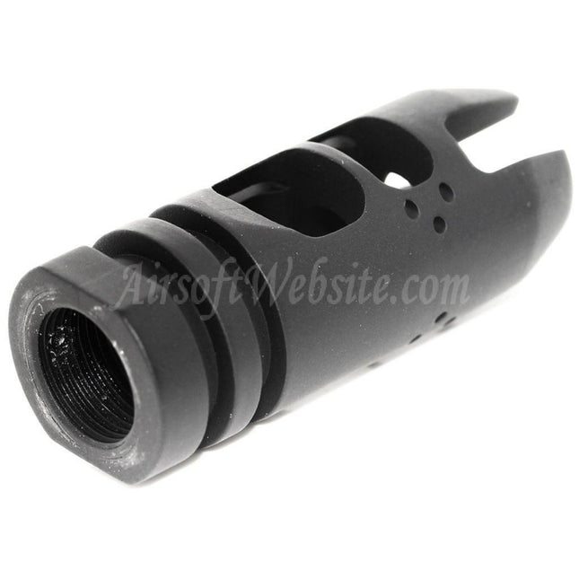 APS EMG Falkor Defense VG6 Epsilon Muzzle Brake Flash Hider For -14mm CCW Counter-Clockwise Thread Barrel Rifles Airsoft Black