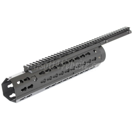 Système de rail de garde-main modulaire CYMA Keymod pour fusils AEG CYMA CM079 Tokyo Marui série M4 Airsoft noir