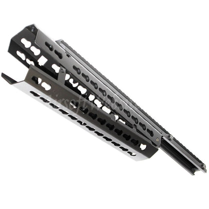 Système de rail de garde-main modulaire CYMA Keymod pour fusils AEG CYMA CM079 Tokyo Marui série M4 Airsoft noir