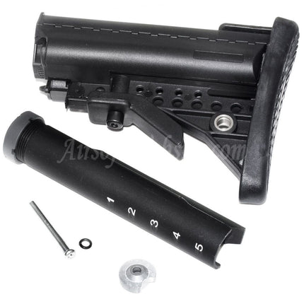 Crosse E&amp;C 5 positions MOD Crane VT pour fusils AEG séries M4 et M16 Airsoft