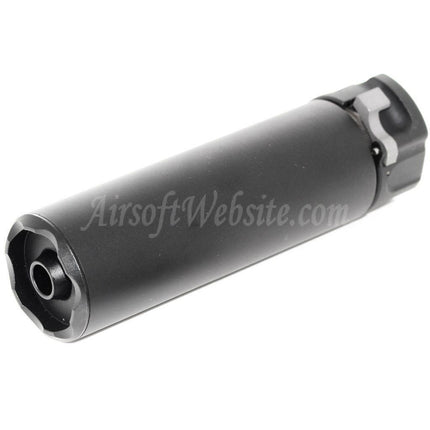 Silencieux 5KU 133 mm SOCOM556 Mini-2 RC avec cache-flamme pour fusils à canon fileté antihoraire -14 mm CCW Airsoft