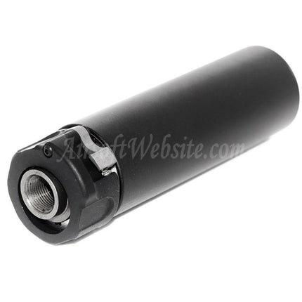 Silencieux 5KU 133 mm SOCOM556 Mini-2 RC avec cache-flamme pour fusils à canon fileté antihoraire -14 mm CCW Airsoft
