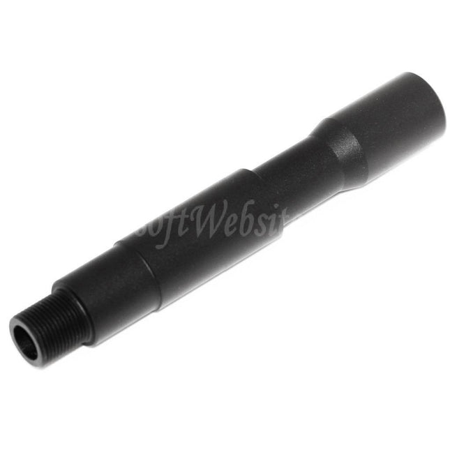Airsoft Website 4.25"/4.75" Aluminium CQB Outer Barrel Extension Tube For -14mm CCW Counter-Clockwise Thread AEG GBB Rifles Airsoft Black