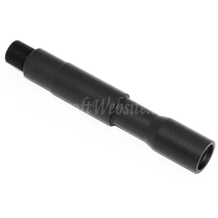Airsoft Website 4,25"/4,75" Aluminium CQB Außenlauf-Verlängerungsrohr für -14mm CCW Gegenuhrzeigersinn-Gewinde AEG GBB-Gewehre Airsoft Schwarz