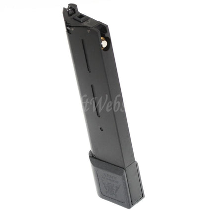 ARMY ARMAMENT 26rd Gas Magazine Extended Long Type For KWC KJ Works DOUBLE BELL E&C Tokyo Marui 1911 Series GBB Pistols Airsoft Black