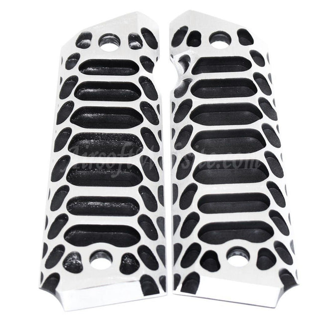 5KU CNC Cobra Style Pistols Grip Cover For Tokyo Marui M1911 / M.E.U. / Army R27 R28 R29 Pistols Airsoft