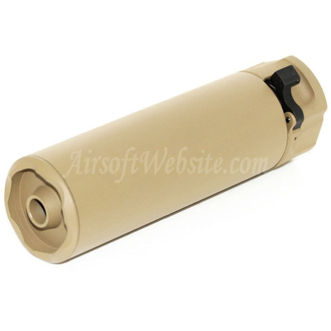 Silencieux 5KU 133 mm SOCOM556 Mini-2 RC avec cache-flamme pour fusils à canon fileté antihoraire -14 mm CCW Airsoft