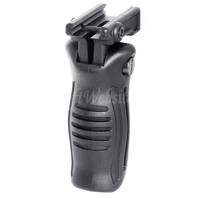 Poignée avant verticale tactique pliable en polymère pour système de rail de 20 mm, noire, pour Airsoft