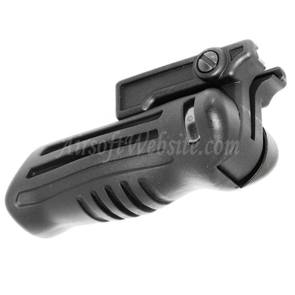 Airsoft Website Polymer Folding Tactical RIS Vertikaler Frontgriff für 20mm Schienensystem Schwarz