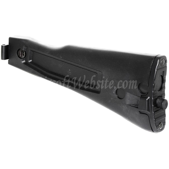 Crosse pivotante pliable en métal givré CYMA pour fusils AEG de la série AK, noir
