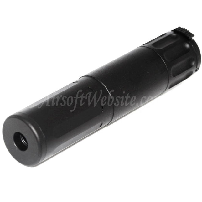 Site web Airsoft 170 mm en aluminium SR5 à dégagement rapide QD silencieux tube d'extension de canon pour fusils AAC Flash Hider noir
