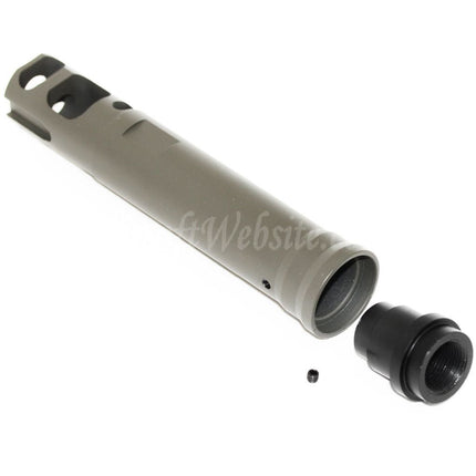Site web Airsoft : Cache-flamme de frein de bouche type M40A5 de 122 mm pour fusils à canon fileté de 14 mm CCW et antihoraire