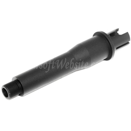Airsoft Website 5"/5.5" 126mm/139mm Aluminium Short Outer Barrel Conjunction Tube -14mm CCW Counter-Clockwise Thread AEG Black