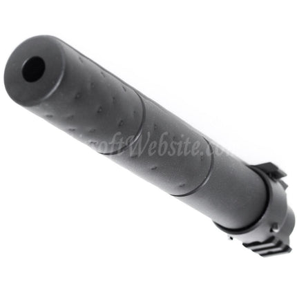 Site web Airsoft 261 mm CM072 SR25 Style QD Suppressor Silencieux avec bloc de gaz pour fusils AEG GBB Noir