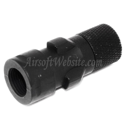 CYMA QD Flash Hider mit Mündungsadapter für CM041 CM049 MP5 AEG Gewehre Airsoft Schwarz