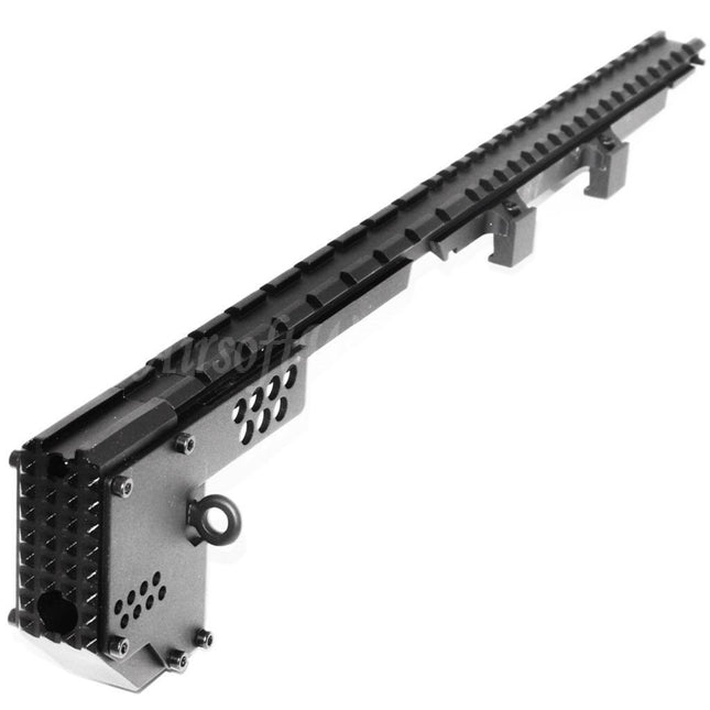Airsoft Website 408mm Swordfish Conversion Strike Kit Top Rail For MP5 Series AEG Rifles Black
