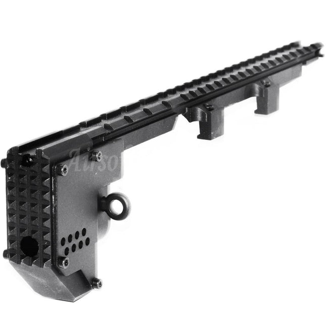 Airsoft Website 328mm Swordfish Conversion Strike Kit Top Rail For PDW MP5K Series AEG Rifles Black