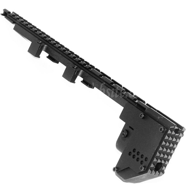 Airsoft Website 328mm Swordfish Conversion Strike Kit Top Rail For PDW MP5K Series AEG Rifles Black