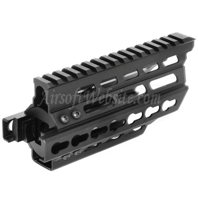 BATTLEAXE 166mm CNC P90 Keymod RAS Handguard Rail System For Tokyo Marui P90 AEG Rifles Airsoft Black