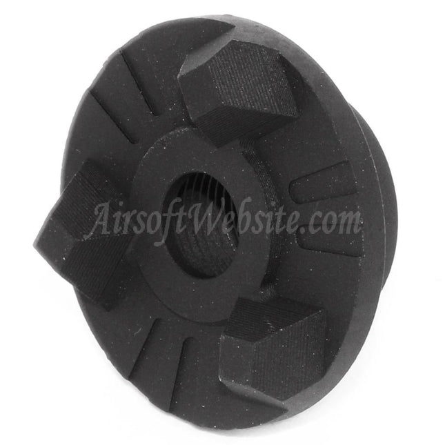 Airsoft Website 30mm Strike Face Cookie Type Muzzle Brake Flash Hider For -14mm CCW Counter-Clockwise Thread Barrel Rifles Black