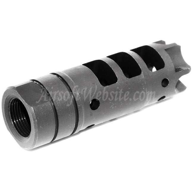 Airsoft Website 65mm LANTAC Dragon Style DGN556 Flash Hider For -14mm CCW Counter-Clockwise Thread Barrel Rifles