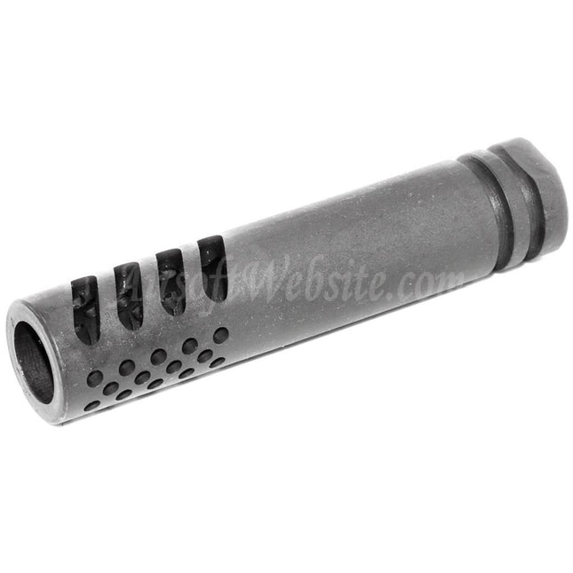 Airsoft Website 102mm Multi Port Metal Muzzle Brake Flash Hider For -14mm CCW Counter-Clockwise Thread Barrel Rifles