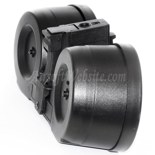 BATTLEAXE 2500rd Electric Sound Control Drum Magazine For AK Series AEG Rifles Airsoft Black