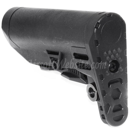 Airsoft Website Retractable Telescope Stock For M4 M16 AEG Rifles Black