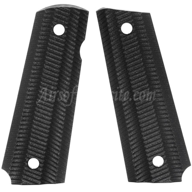Airsoft Website Plastic Grip Cover (Different Styles) For DOUBLE BELL ARMY AW WE KJ Tokyo Marui M1911 M.E.U SERIES 70 M45A1 WARRIOR GBB Pistols Black