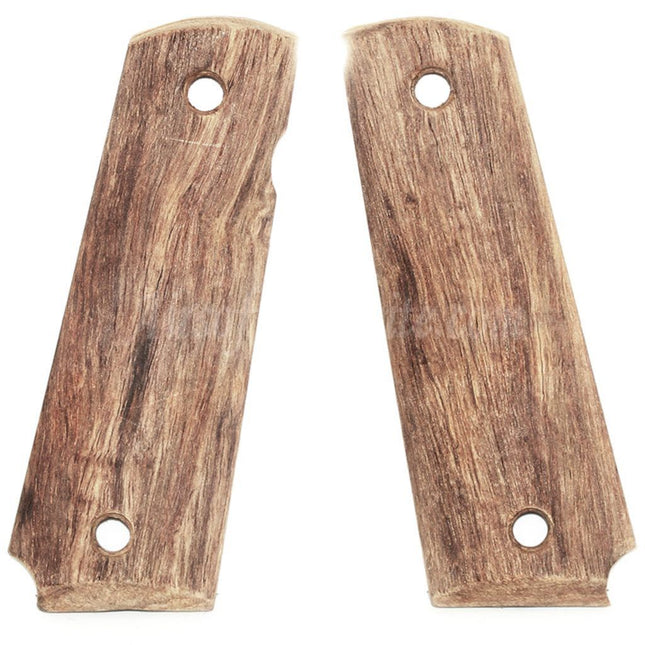 Airsoft Website Real Wood Grip Cover For DOUBLE BELL ARMY AW WE KJ Tokyo Marui M1911 M.E.U SERIES 70 M45A1 WARRIOR GBB Pistols Brown