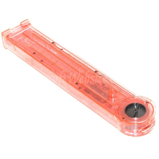 DOUBLE BELL 300rd Hi-Cap Magazine For Tokyo Marui / Classic Army / KS / Jing Gong JG / CYMA / DOUBLE BELL P90 Series AEG Rifles Airsoft Translucent Pink