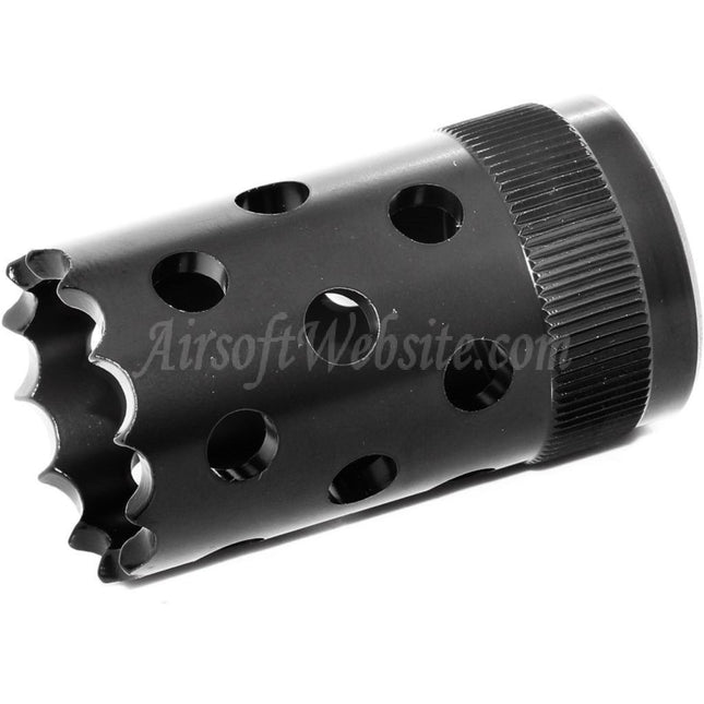 Airsoft Website 50mm Sport Tactical M3 Shotgun Muzzle Brake Flash Hider For -22mm CCW Counter-Clockwise Thread Barrel Rifles Black
