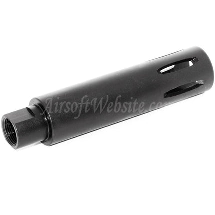 Airsoft Website 113mm XM177 Style Muzzle Brake Flash Hider For -14mm CCW Counter-Clockwise Thread Barrel Rifles Black