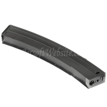 Site web d'airsoft : chargeur 110 cartouches Mid-Cap pour fusils S&amp;T Sterling Series AEG SMG, noir
