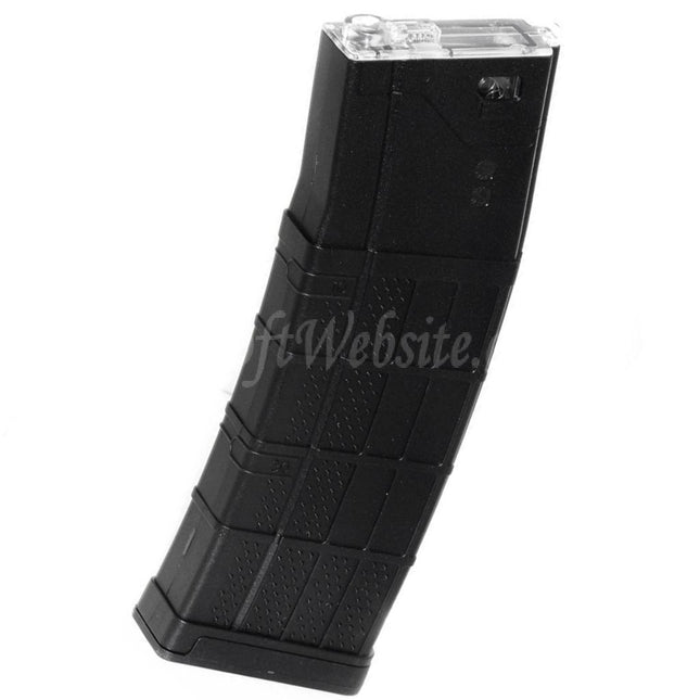 CYMA 140rd Polymer Waffle Mid-Cap Magazine for M4 M16 Series AEG Rifles Airsoft Black