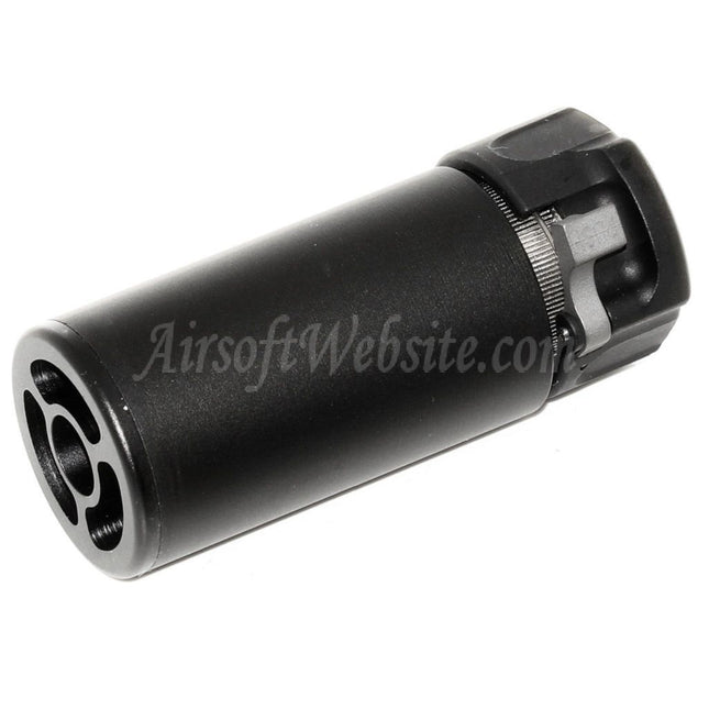 Mini silencieux QD 5KU 94 mm avec cache-flamme pour fusils à canon fileté antihoraire -14 mm CCW Airsoft