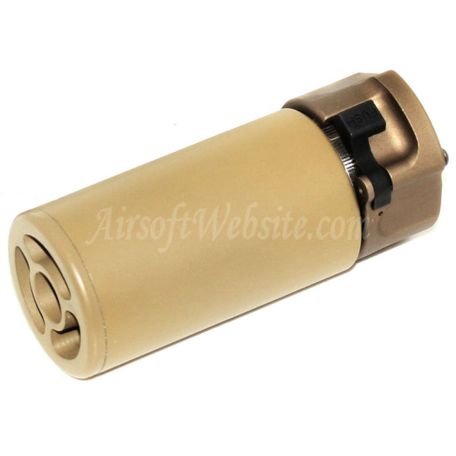 Mini silencieux QD 5KU 94 mm avec cache-flamme pour fusils à canon fileté antihoraire -14 mm CCW Airsoft