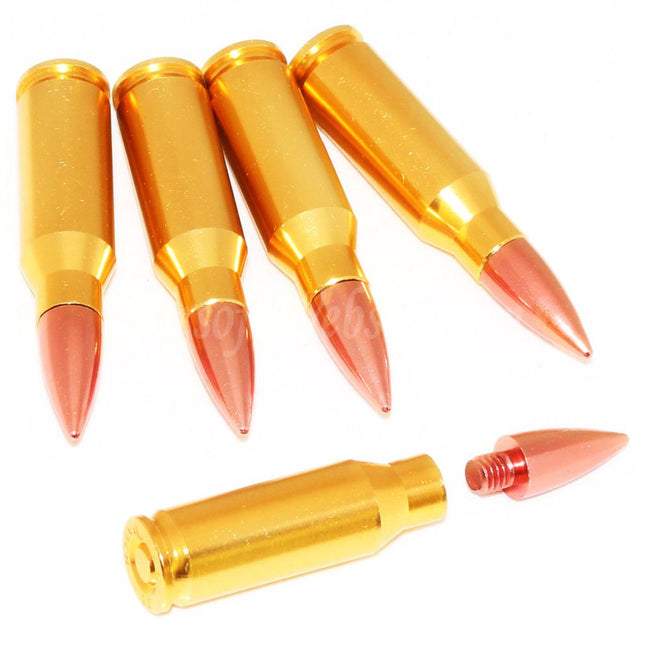 Airsoft Website 5pcs AK 7.62 Aluminium Dummy Bullet Cartridge
