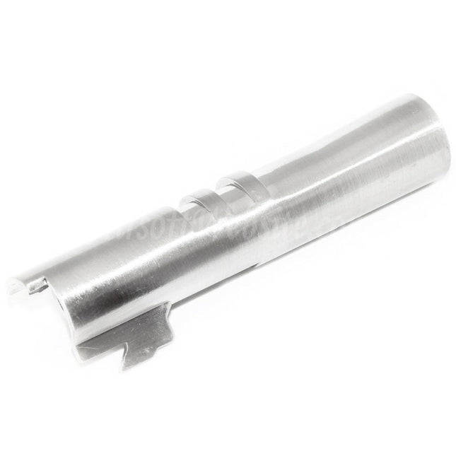 Airsoft Website 85mm/89mm Outer Barrel -12mm CCW Counter-Clockwise For ARMY ARMAMENT R45 Detonics .45 Series GBB Pistols Silver