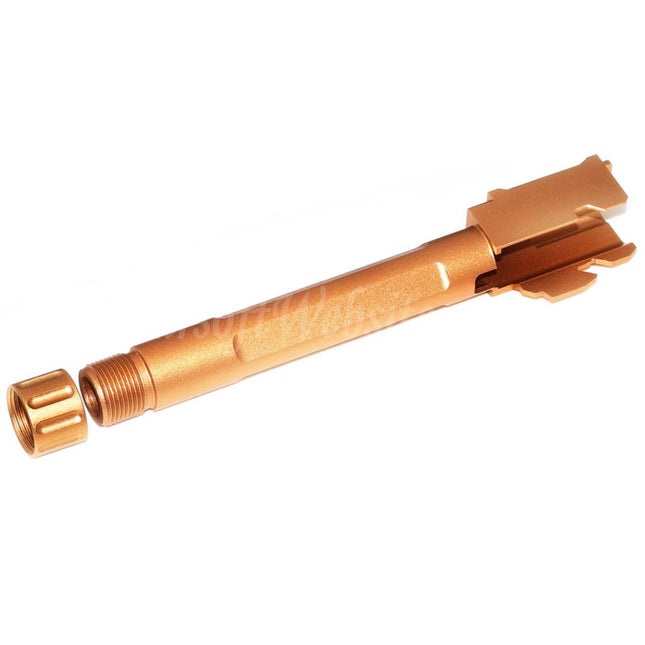 5KU FI 9 MM Style Threaded Outer Barrel -14mm CCW for Tokyo Marui G17 GBB Pistols Airsoft