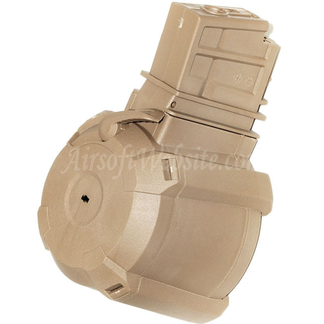 BATTLEAXE 1400rd Sound Control Electric Drum Magazine For G36 Series AEG Rifles Airsoft