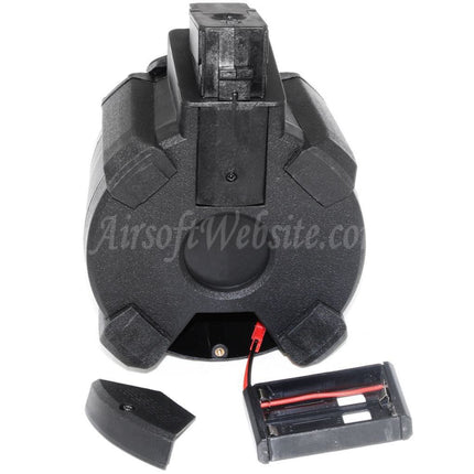 BATTLEAXE 1400rd Sound Control Electric Drum Magazine For AK Series AEG Rifles Airsoft