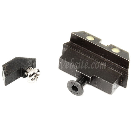 5KU Metal Front Rear Night Sight For Tokyo Marui G17 Series GBB Pistols Airsoft Black